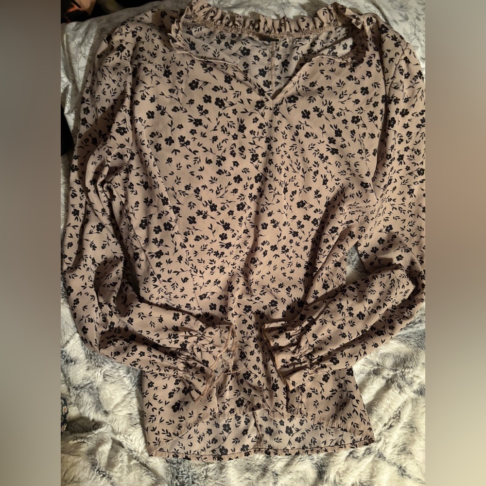 flower business/casual SHEIN top